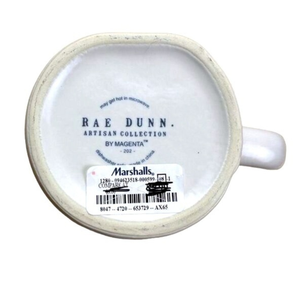 NWT 2/$20 Rae Dunn "APPLE CIDER" White Ceramic Coffee Mugā Fall Holiday Rustic - Picture 6 of 6
